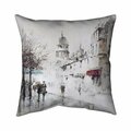 Fondo 20 x 20 in. Grey City Street-Double Sided Print Indoor Pillow FO2791727